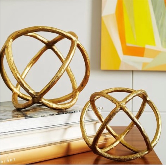 West Elm Other - West Elm Sculptural Metal Sphere